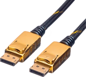 Roline / Secomp Gold DisplayPort 1.1 Kabel schwarz, 3m