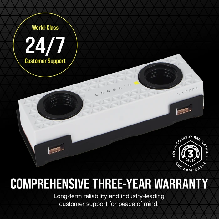 Corsair Hydro X Series XM2 M.2 SSD Water Block - White