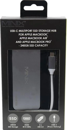 Minix NEO-S2 Neo Storage 240GB Space Grey, USB-C 3.0 [Stecker]