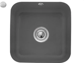 Villeroy & Boch Cisterna 50 Unterbau Becken mittig mit Ablauffernbedienung graphite