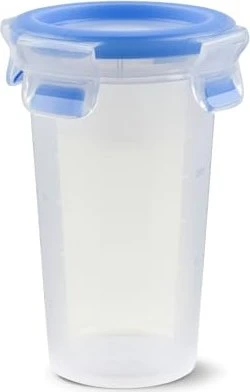 Emsa Clip&Close rund Aufbewahrungsbehälter 350ml blau