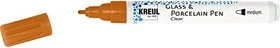 Kreul Glass & Porcelain Pen Clear medium braun