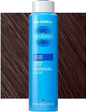 Goldwell Colorance Demi-Permanent Hair Color Haartönung 6SB silver brown, 120ml