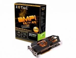 Zotac GeForce GTX 670 AMP!, 2GB GDDR5, 2x DVI, HDMI, DP