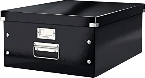 Leitz Click & Store WOW Aufbewahrungsbox groß, schwarz