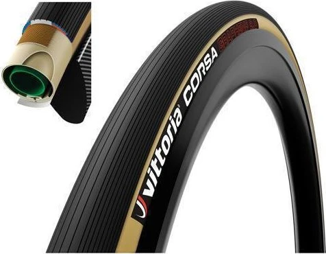Vittoria Corsa G2.0 Tubular 700x25C Reifen para sidewall