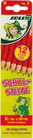 Jolly Schulstift Bleistift H graphit, Kartonetui, 12er-Pack