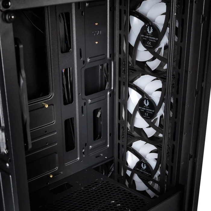 BitFenix Nova Mesh SE TG 4ARGB, schwarz, inkl. 4x Lüfter, Lüfter LED RGB, Glasfenster