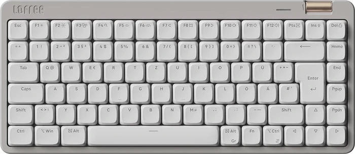 Lofree Flow Lite84, Marble, LEDs weiß, Kailh LOW PROFILE Specter, USB/Bluetooth, DE
