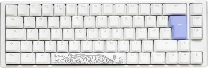 Ducky One 3 SF PBT, LEDs RGB, Pure White, MX RGB BLUE, USB, DE
