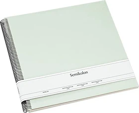 Semikolon Fotoalbum 34.5x33.2cm Moos, 50 cremeweisse Seiten