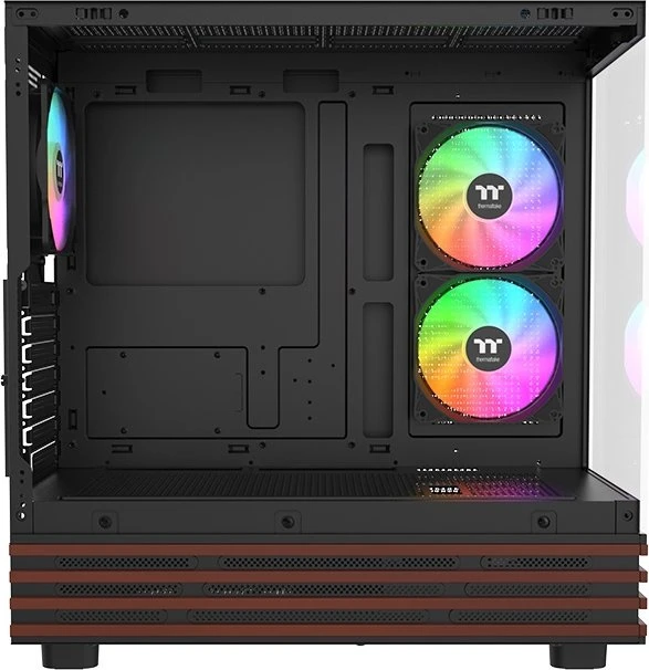 Thermaltake View 270 Plus WS ARGB Black, schwarz/braun, Glasfenster