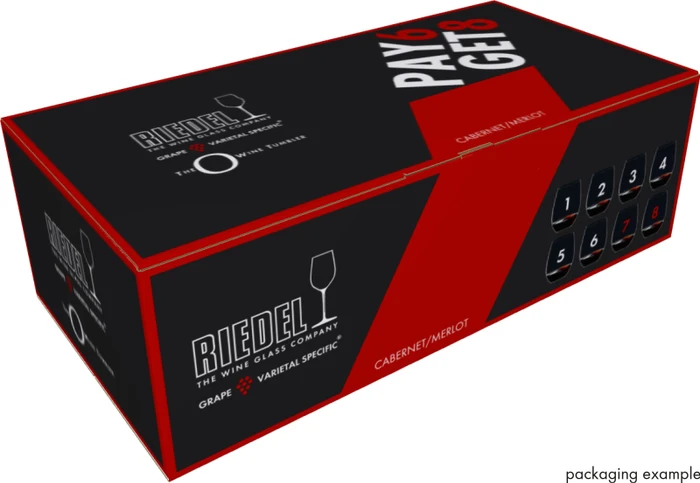 Riedel The O Wine Tumbler Cabernet/Merlotglas, 8 Stück