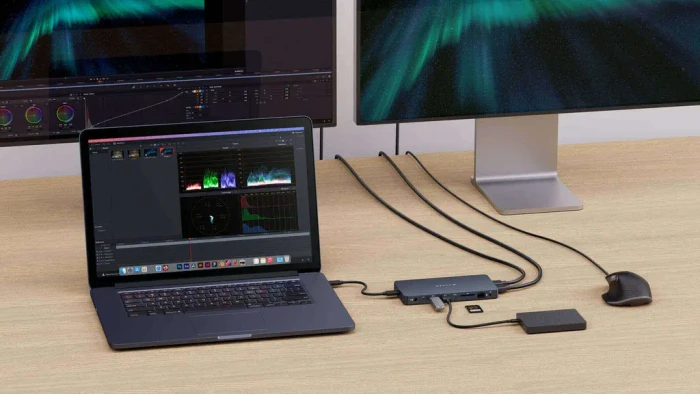 Hyper HyperDrive 10-Port USB-C Docking Station, anthrazit, USB-C 3.1 [Buchse]