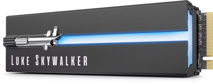 Seagate FireCuda 530 Heatsink SSD +Rescue - Lightsaber Collection Special Edition 2TB, M.2 2280 / M-Key / PCIe 4.0 x4, Kühlkörper