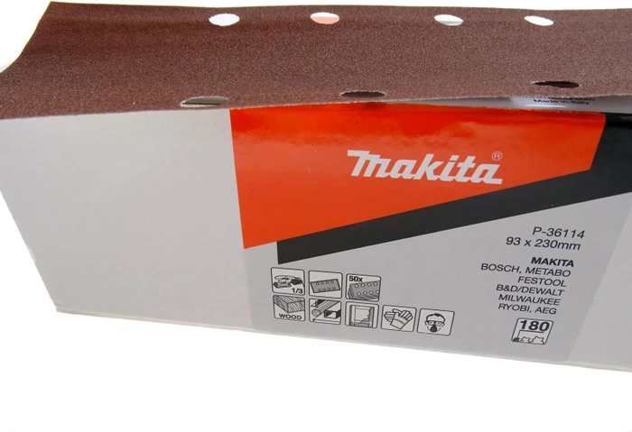 Makita Schleifblatt K180, 93x230mm, 50 Stück