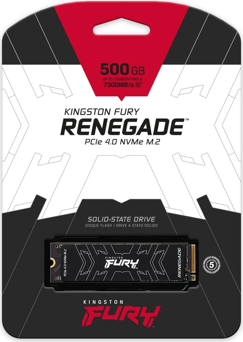 Kingston FURY Renegade SSD 500GB, M.2 2280 / M-Key / PCIe 4.0 x4