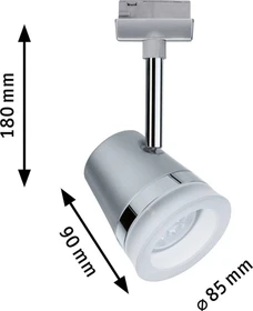 Paulmann URail Cone Schienensystem Spot GU10 Smart Home Zigbee 3.0 5W chrom matt, 1 Stück