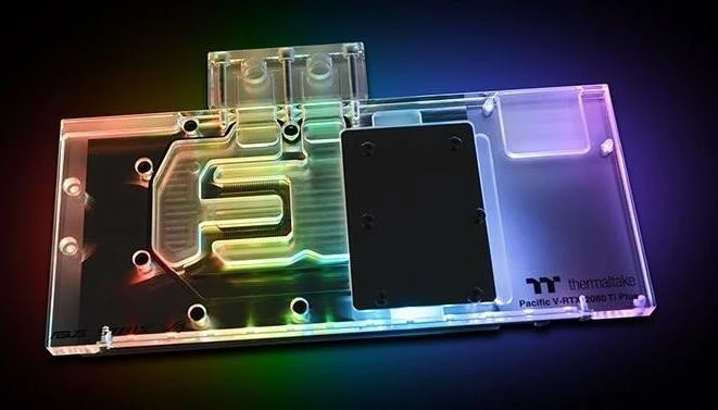 Thermaltake Pacific V-RTX 2080Ti Plus ASUS ROG GPU Block mit Backplate, transparent