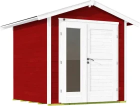 Weka 224 A 205x209cm Gerätehaus schwedenrot