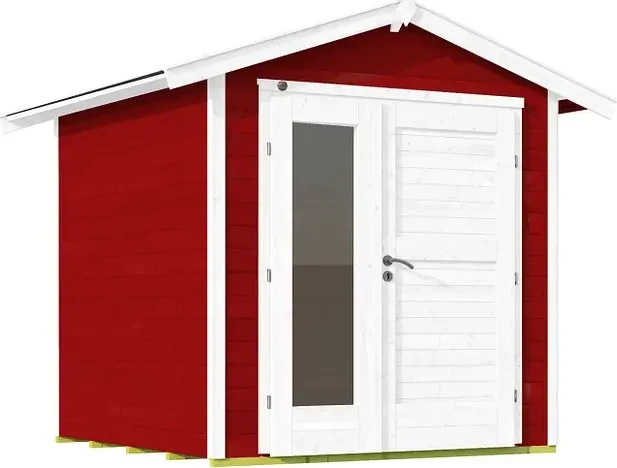 Weka 224 A 205x209cm Gerätehaus schwedenrot