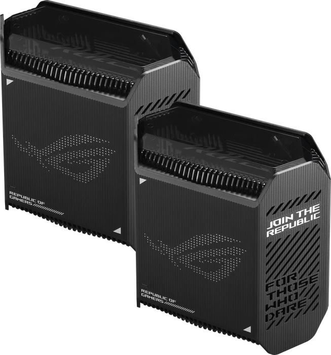 ASUS ROG Rapture GT6, AX10000, schwarz, Router und Repeater Set, 2er-Bundle
