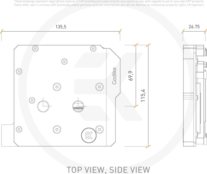 EK Water Blocks Quantum Line EK-Quantum Momentum MSI Z390 MEG Godlike D-RGB Monoblock, Nickel, Acryl