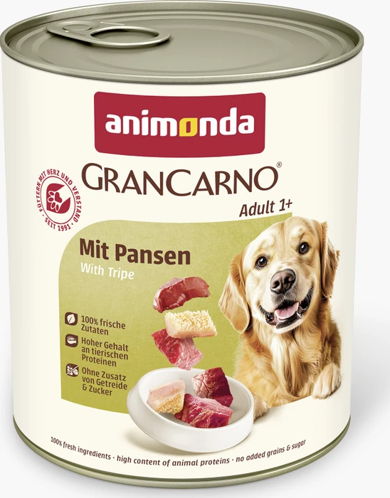 animonda GranCarno Adult, mit Pansen, 4.80kg (6x 800g)