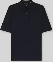 Hugo Boss H-Nolano Strick Schurwolle Poloshirt kurzarm dark blue (Herren)