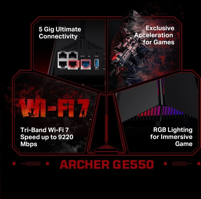 TP-Link Archer GE550, Wi-Fi 7, BE9300