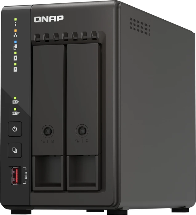 QNAP Turbo Station TS-253E-8G, 8GB RAM, 2x RJ-45 2.5GBase-T, 2x USB-A 3.1