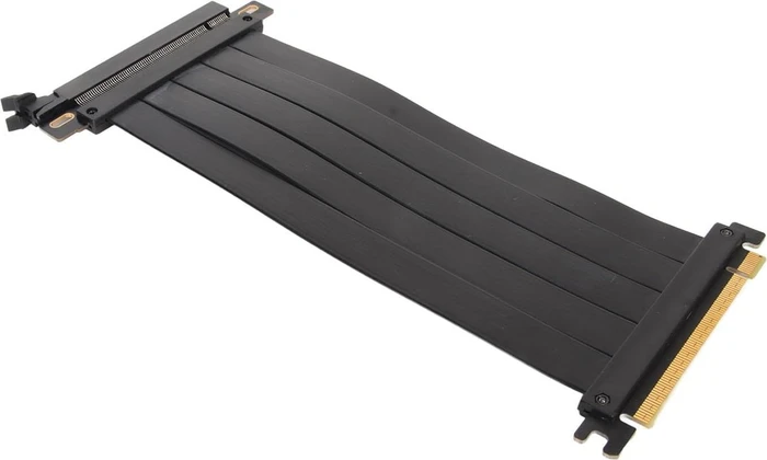 Ashata Riser Kabel, gerade, PCIe 4.0, 400mm, schwarz