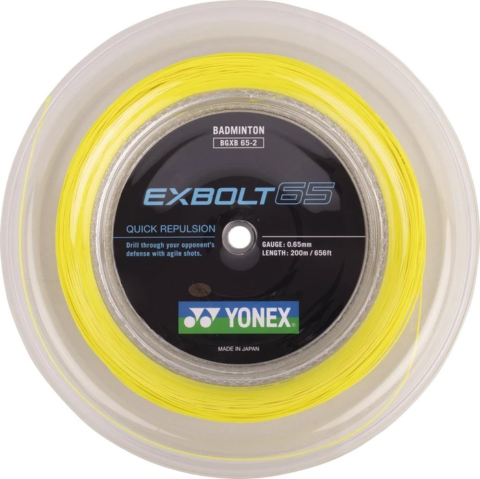 Yonex Exbolt 65 Badmintonsaite gelb 200m