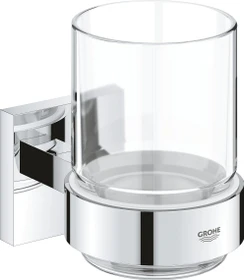 Grohe Start Cube Zahnputzbecher mit Halter chrom