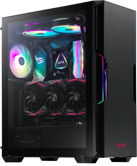 ADATA XPG Starker, schwarz, Glasfenster