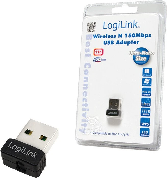 LogiLink WL0084C WLAN USB Nano Adapter, USB 2.0