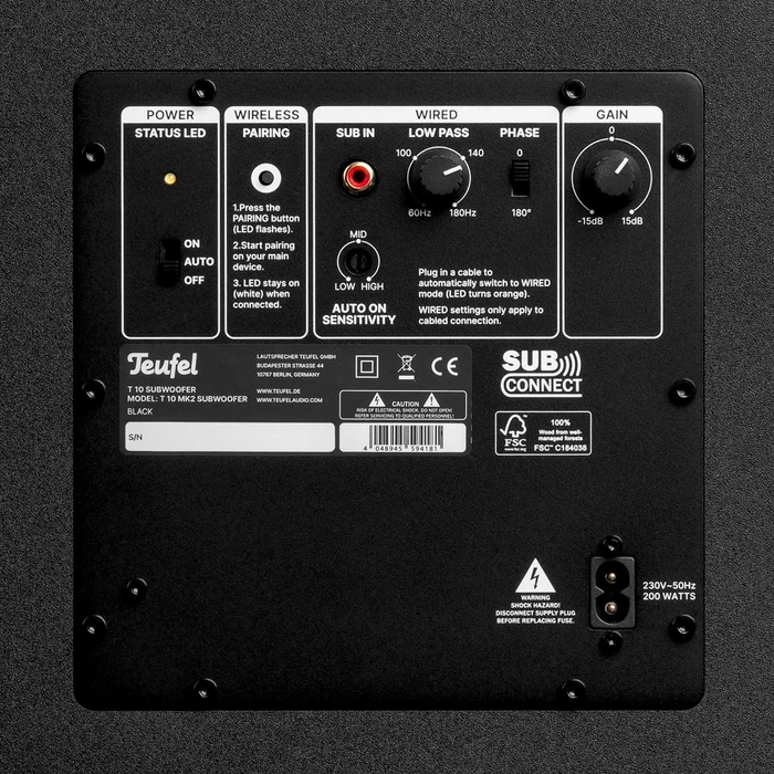 Teufel Cinebar Pro 2 für Dolby Atmos Surround 7.1.2-Set schwarz