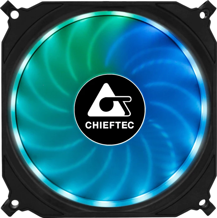 Chieftec CF-3012-RGB Tornado, LED-Steuerung, Fernbedienung, Lüftersteuerung, 120mm, 3er-Pack
