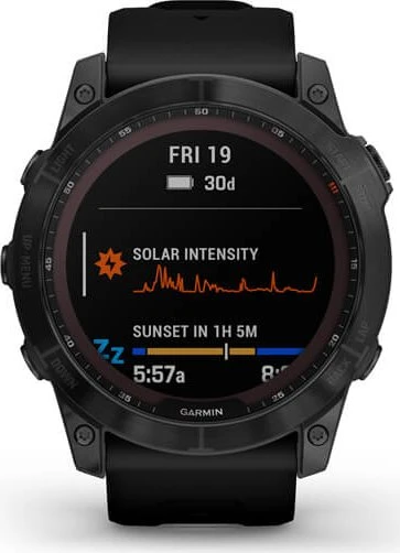Garmin Fenix 7X Sapphire Solar black dlc titanium/black