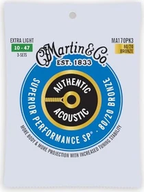 Martin Authentic Acoustic Extra Light 3 Pack