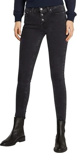 Tommy Hilfiger Nora Skinny mit mittelhohem Bund Jeans schwarz (Damen)