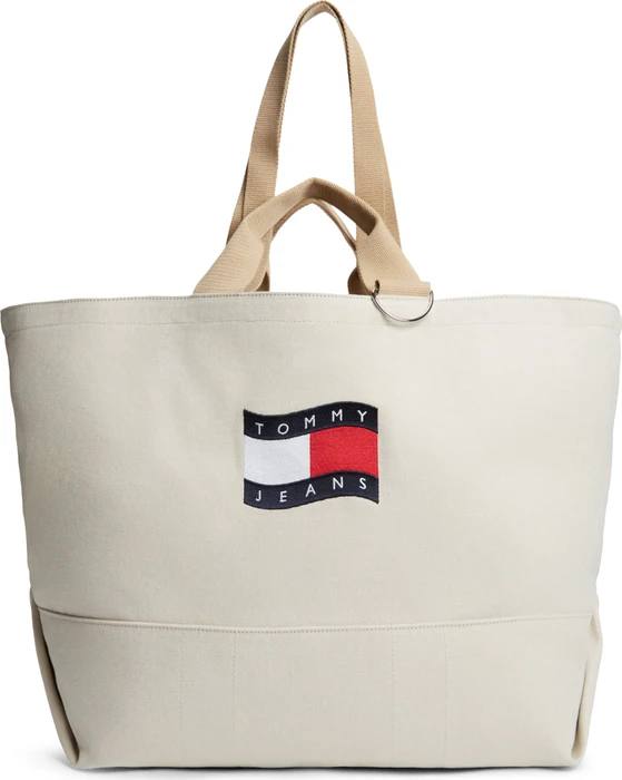 Tommy Hilfiger Wavy Flag Canvas Tote Shopper