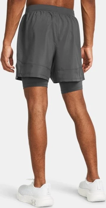 Under Armour Launch 2-in-1 Laufhose kurz castlerock/reflective (Herren)