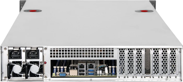 SilverStone RM22-308, Rackmount Storage, schwarz/grau, 2HE, ATX