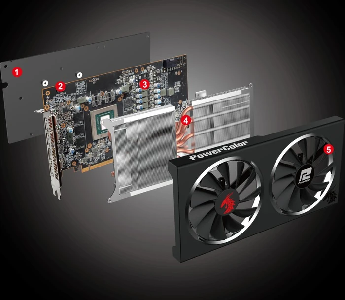PowerColor Red Dragon Radeon RX 5600 XT, 6GB GDDR6, HDMI, 3x DP