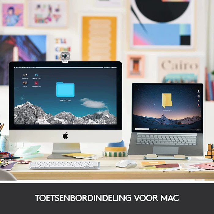 Logitech MX Keys Mini for Mac, LEDs weiß, Logi Bolt, Pale Gray, weiß/grau, USB/Bluetooth, US