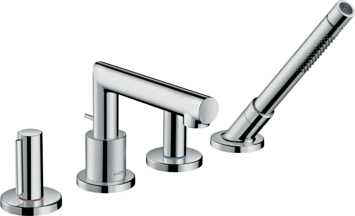 Hansgrohe Axor Uno 4-Loch Wannenrandarmatur mit Zerogriffen chrom