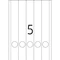 Herma Ordneretiketten, 38x297mm, gelb, 20 Blatt (100 Etiketten) Vorschaubild