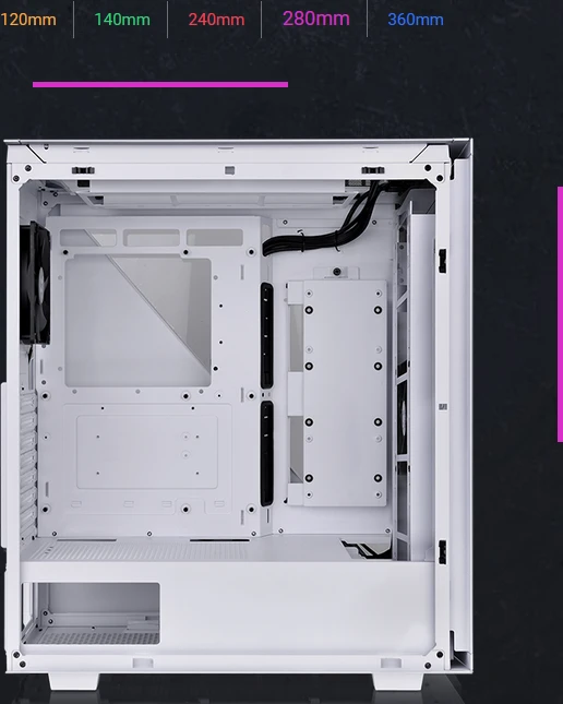 Thermaltake Divider 500 TG Air Snow Edition, weiß, Glasfenster