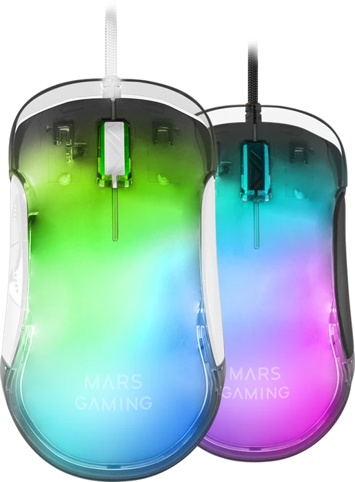 Mars Gaming MMGLOW weiß, USB